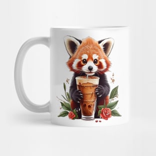 Iced Coffee and Red Panda Mug